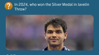 In 2024, who won the Silver Medal in Javelin Throw