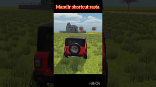 farming mod mandir shortcut rasta in Indian vehicles simulator 3d game #shorts #thar #mandir #gaming