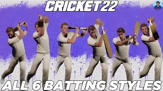 Cricket 22 All Batting Styles - #Shorts Originals - RahulRKGamer