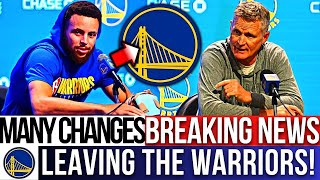 🚨 LATEST NEWS! New information! Many Players Leaving The Warriors? GOLDEN STATE WARRIORS NEWS