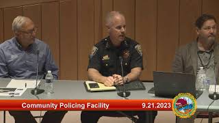 9.21.2023 Community Policing Facility Public Input Session