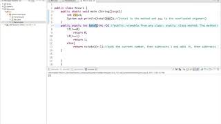 Recursion in Java (AP Computer Science Lesson 1)