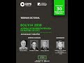 WEBINAR SECTORIAL - BOLIVIA 2030 