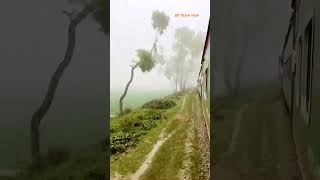 Kurigram Express is running on a foggy winter morning.#trainvideo #railwaytravel #railway #train