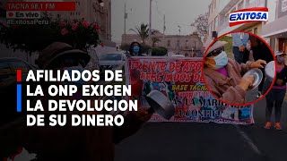 🔴🔵Afiliados de la ONP exigen al nuevo Gobierno la devolución de sus aportes