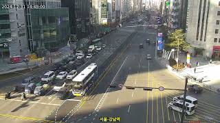 [교통상황] 서울-강남역 / 2024-12-31(화요일), CCTV Record Cam #1231