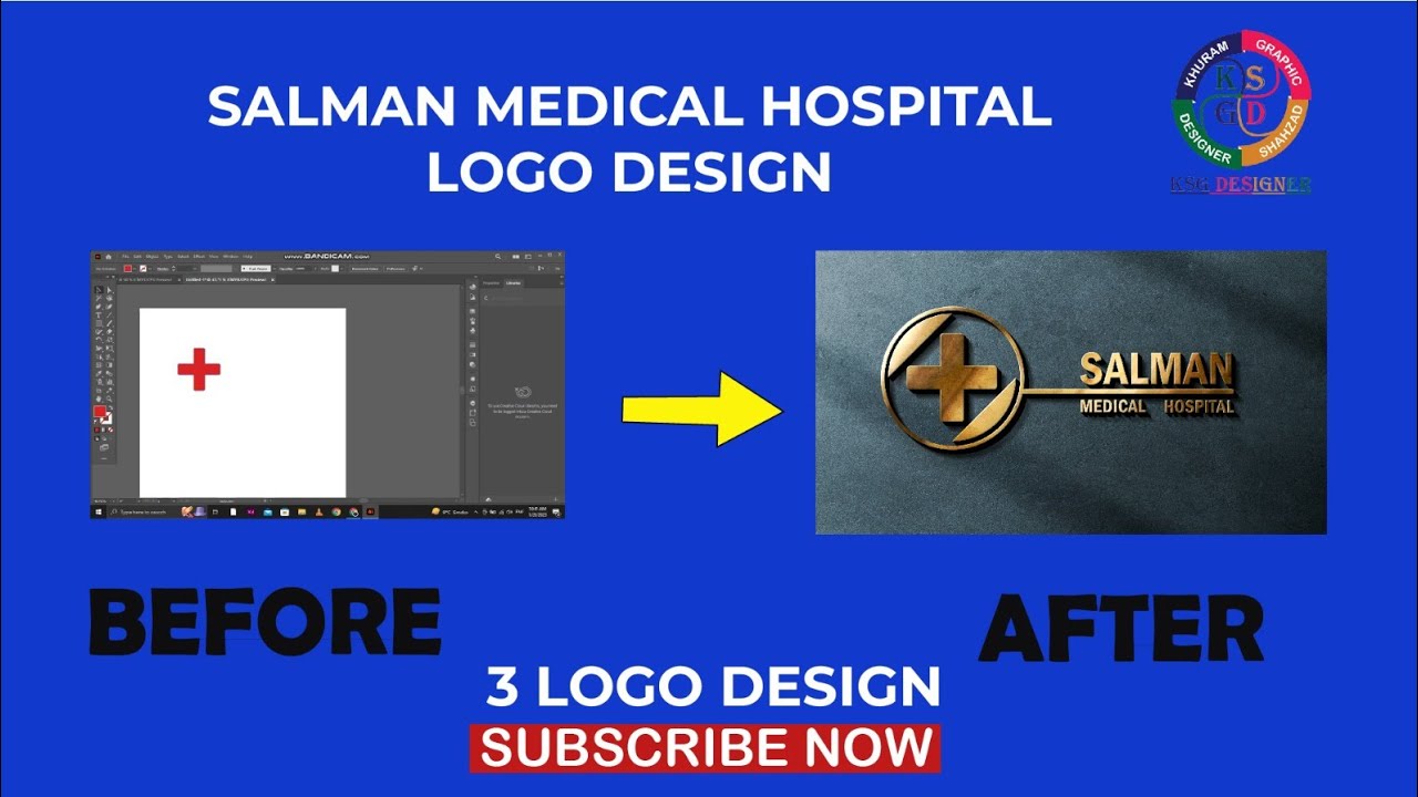 How To Make A Logo Design Hospital Adobe Illustrator Youtube