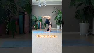 Hollowback pincha pose .#hollowback #pinchamayurasana #yogapractice #yoga #yogi #요가수련