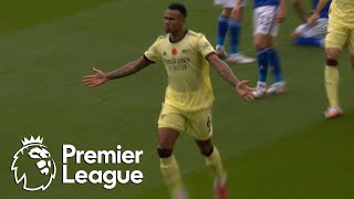 Gabriel strikes first for Arsenal against Leicester City | Premier League | NBC Sports