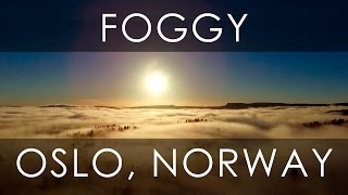 Beautiful Foggy Oslo - NORWAY BY AIR