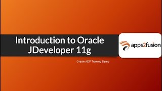 Introduction to Oracle JDeveloper 11g