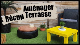 AMÉNAGER UNE TERRASSE AVEC DE LA RECUP (RECYCLAGE)