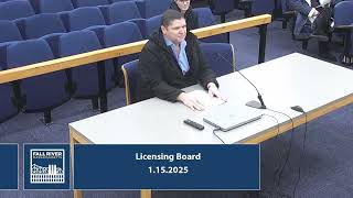 1.15.2025 Licensing Board