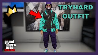 GTA 5 ONLINE - MALE PURPLE JOGGERS UTILITY VEST GLITCH MODDED TRYHARD OUTFIT