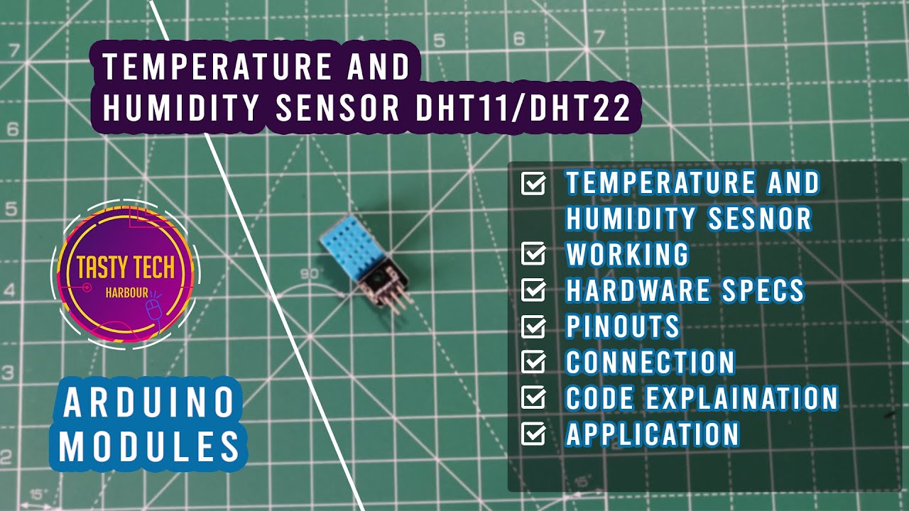 Temperature And Humidity Sensor DHT11/DHT22 With Arduino - YouTube