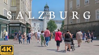 SALZBURG, Austria - Summer Walking Tour 4K UHD
