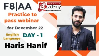 ACCA I F8(AA) I Practice to Pass Webinar I Haris Hanif