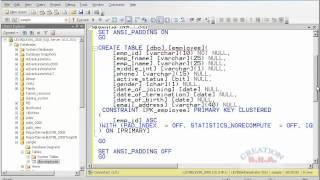 introduction to sql server 2008 create table ( SSMS )