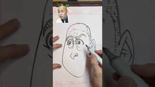 驚異の一発描き似顔絵！ 錦鯉 長谷川 #Shorts