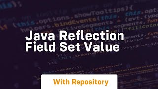 java reflection field set value