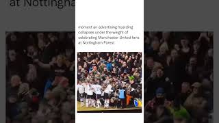 Fans broke the barrier after Man United goal vs Nottingham Forest 😂