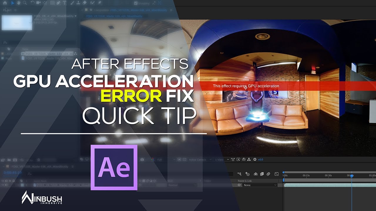 After Effects - This Effect Requires GPU Acceleration FIX - YouTube