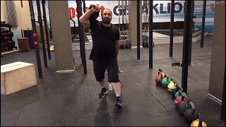 Парный жим гирь лёжа на скамье - 106,7 кг. 106,7 kg  kettlebells two-hand incline bench press .