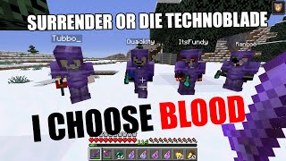 Technoblade Vs Quackity, Tubbo, Fundy And Ranboo - DREAM SMP