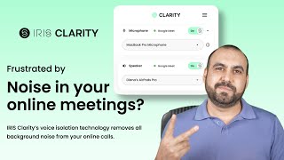 ​AI-Powered Desktop App That Improves Your ZOOM Calls With Voice Isolation IRIS CLARITY