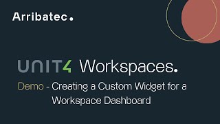 Unit4 ERP Workspaces - Creating Custom Widgets