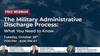 The Military Administrative Discharge Process: What You Need To Know | Tully Rinckey PLLC