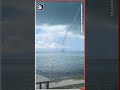 Waterspout Forms Near Seven Mile Bridge in Florida Keys