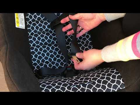 Quickly loosen car seat belts with this "triangle trick"