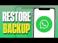 📲 Restore WhatsApp Backup from Google Drive to iPhone (2025) | Without PC & Easy Guide