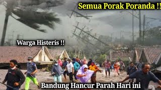 BARU SAJA DIREKAM !! BANDUNG DITERJANG TORNADO DAHSYAT HARIINI! RUMAH AMBRUK! Puting Beliung Bandung