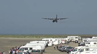 2020-09-15 Röm (Rømø) C-160 Landung auf dem Strand Lakolk