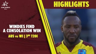 Andre Russell Powers West Indies to make it 2-1 in Perth | AUS vs WI, 3rd T20I Highlights