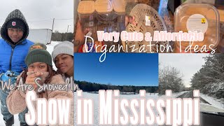 *NEW* I FOUND SOME AFFORDABLE ORGANIZATION THINGS AT DG😍| WE GOT A LOT OF SNOW YALL| GET IT ALL DONE