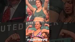 KATIE TAYLOR VS. CHANTELLE CAMERON WEIGH-IN