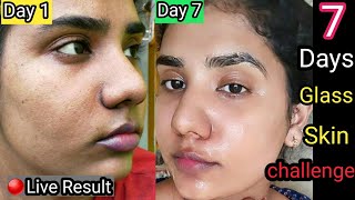 I followed🔥7 Days challenge!!🔥How to Achieve Glass skin with Natural Ingredients/face whitening