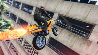 INSANE ROCKET BIKE STUNT! - (GTA 5 Stunts \u0026 Fails)