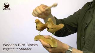 Wooden Bird Blocks/Rasps