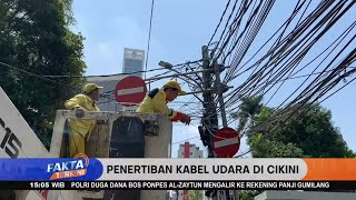 Penertiban Kabel Udara Di Cikini Oleh Sudin Bina Marga - Fakta Terkini