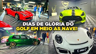 Dia de Gloria do VW GOLF no meio dos SUPER CARROS na INAUGURAÇÃO DA SKMCUSTOM