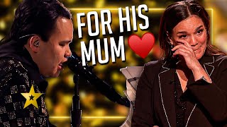 He Performs a HEARTWARMING Tribute to his Mum on America's Got Talent 😢