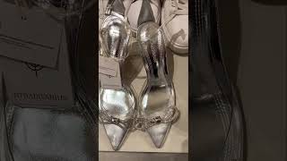 STRADIVARIUS SILVER SANDALS 💚💚| My Dazzling Fashion #stradivarius #shorts