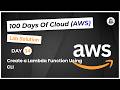 Day 34: Create a Lambda Function Using CLI