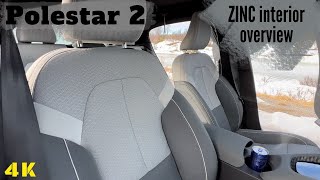 Polestar 2 ZINC interior overview (re uploaded with better audio)