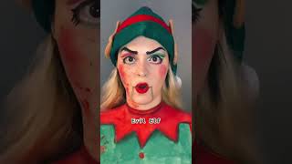 Merry Christmas and happy Horrordays!! (Watch till the end 👀) #shorts #makeup #christmas