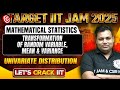 Transformation of random variable | Univariate Distribution | IIT JAM Mathematical Statistics | PW